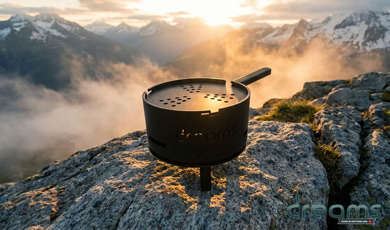 Dreams HMD in den Schweizer Alpen Nahaufnahme